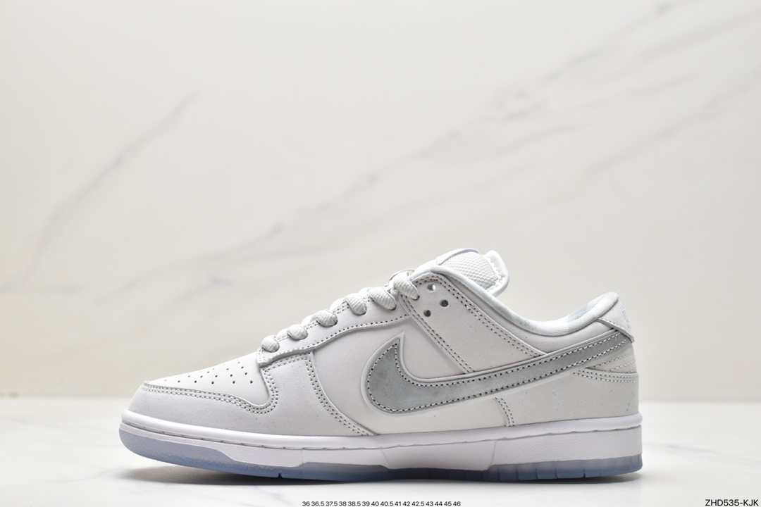 300 Concepts x Nike Dunk Low Pro SB ”White lobster” 全头层白龙虾 SB低帮运动休闲板鞋 FD8776-100