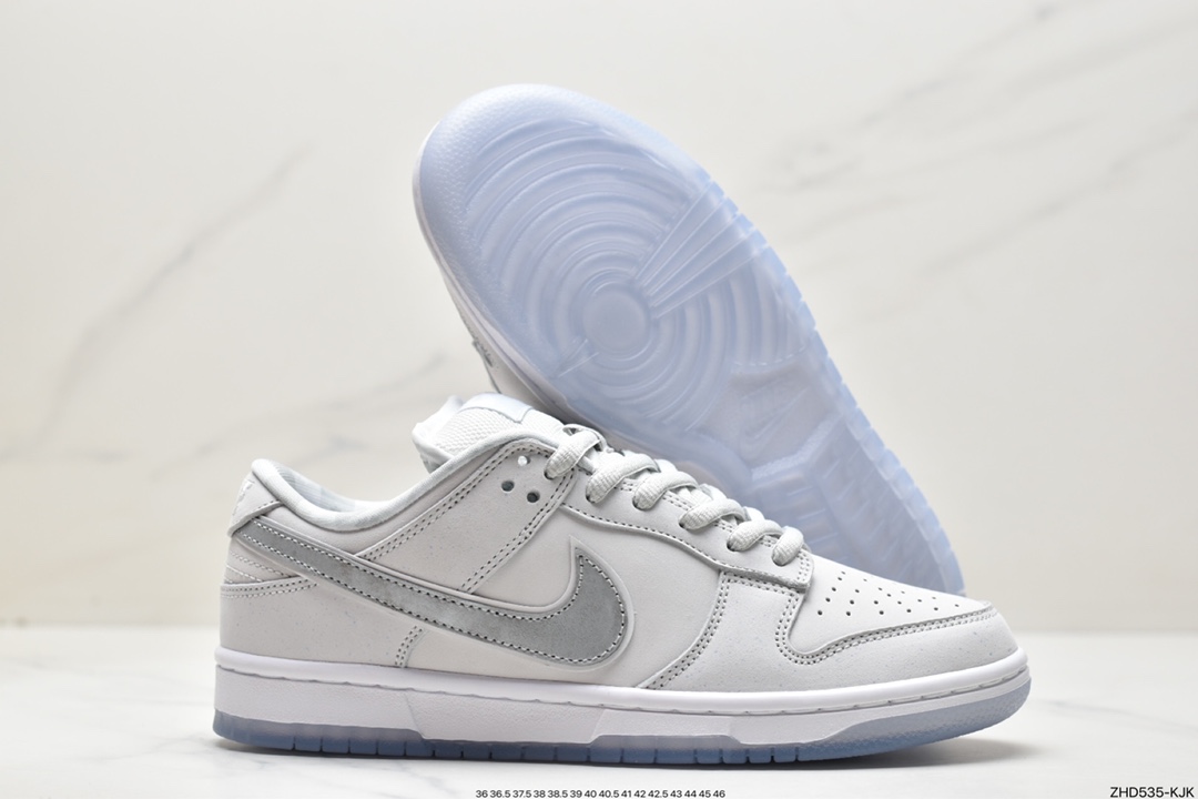 300 Concepts x Nike Dunk Low Pro SB ”White lobster” 全头层白龙虾 SB低帮运动休闲板鞋 FD8776-100