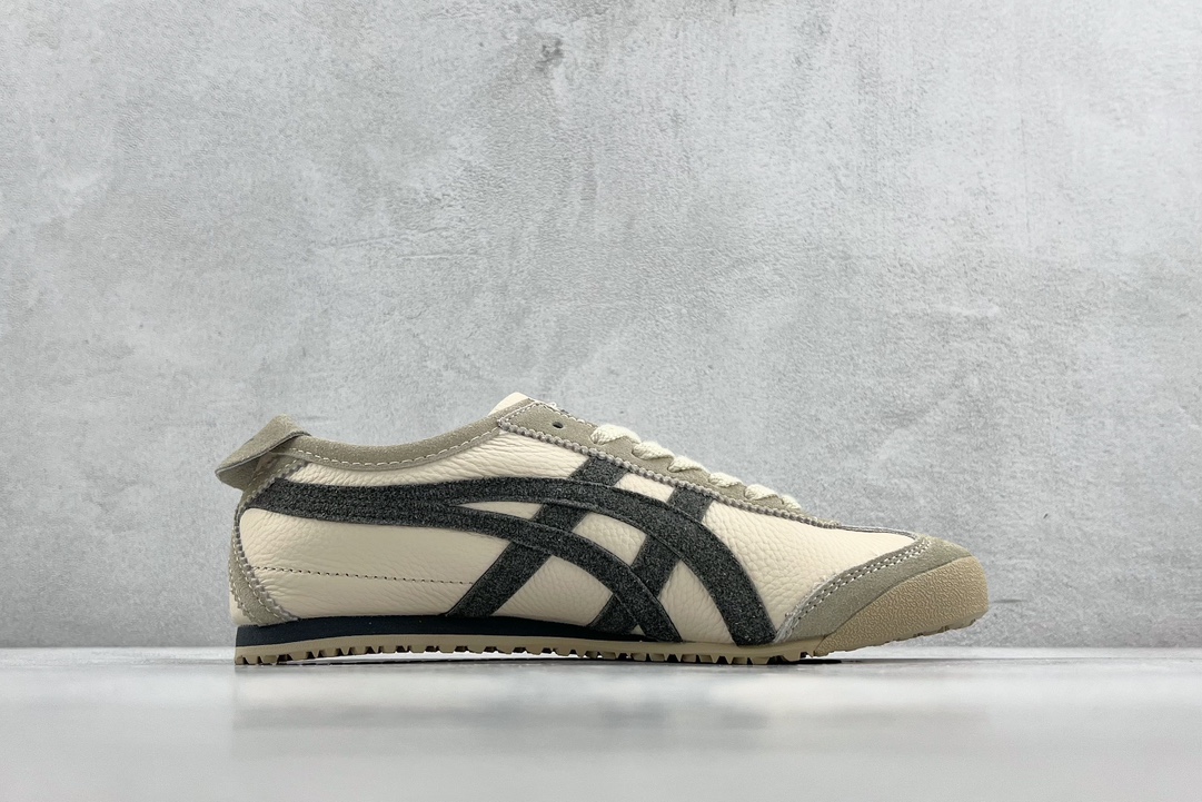 180  Onitsuka Tiger鬼家虎 MEXICO 66 奶白炭灰 D2J4L-0297