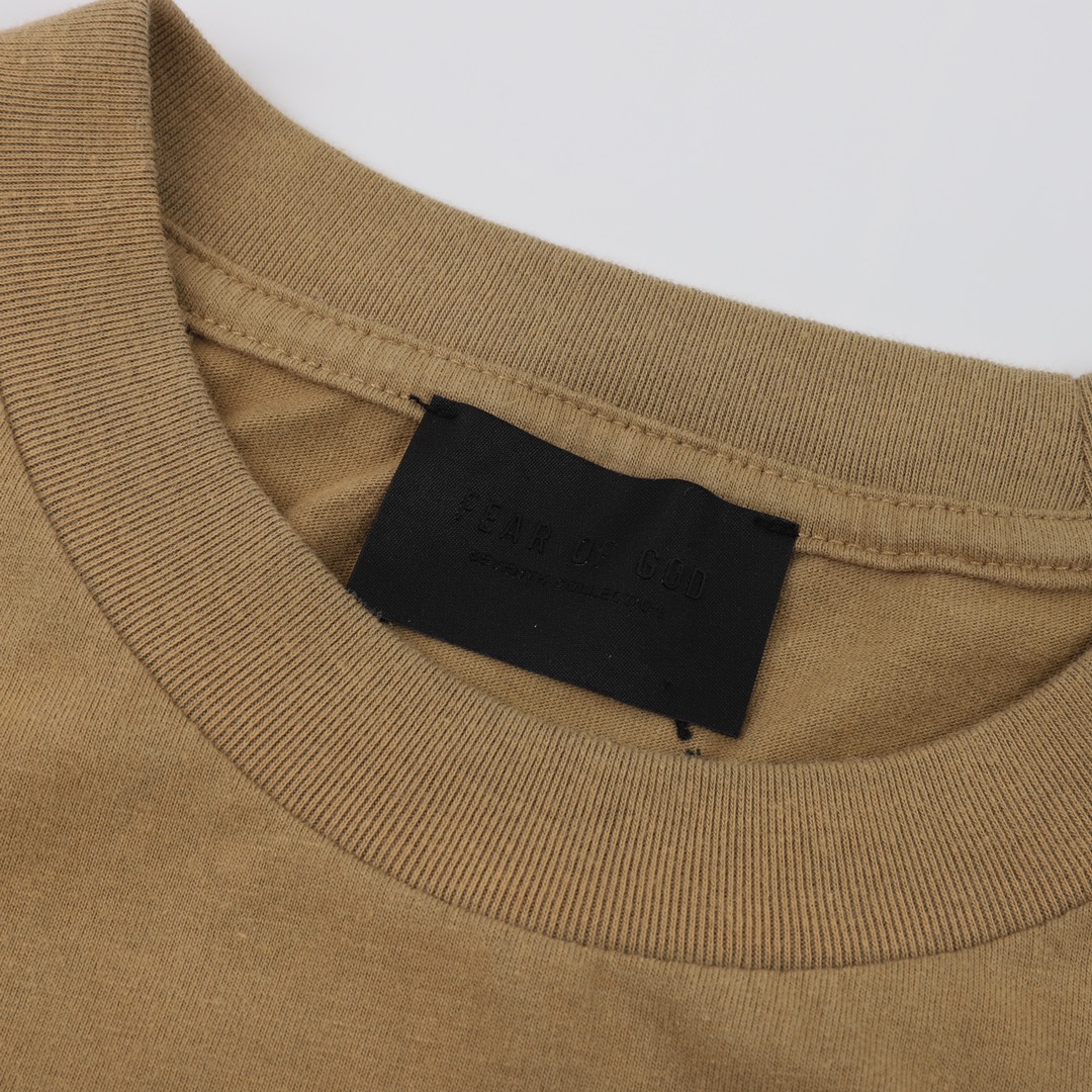 160 Fear of God FOG 植绒字母短袖T恤