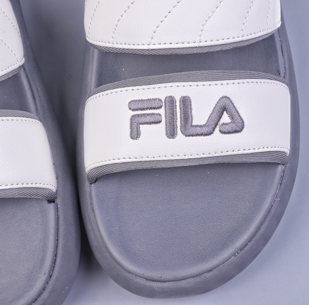 140 斐乐FILA De Mujer Sandal 甜甜圈系列摩登时尚夏季沙滩魔术贴厚底凉拖鞋