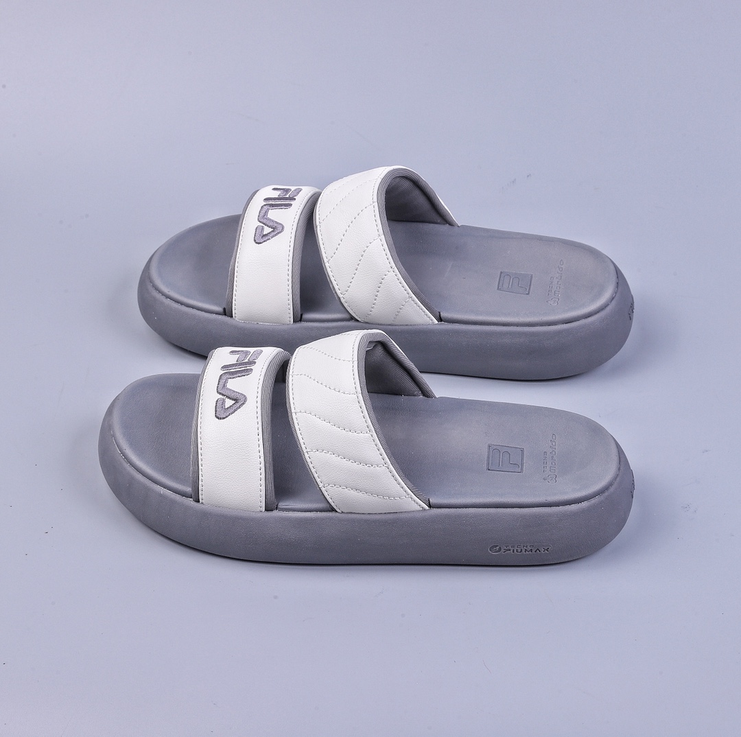 140 斐乐FILA De Mujer Sandal 甜甜圈系列摩登时尚夏季沙滩魔术贴厚底凉拖鞋