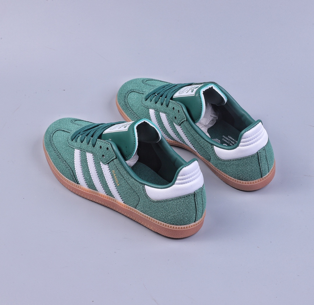 140 adidas三叶草 SAMBA OG 男女复古墨绿白扛  HP7902