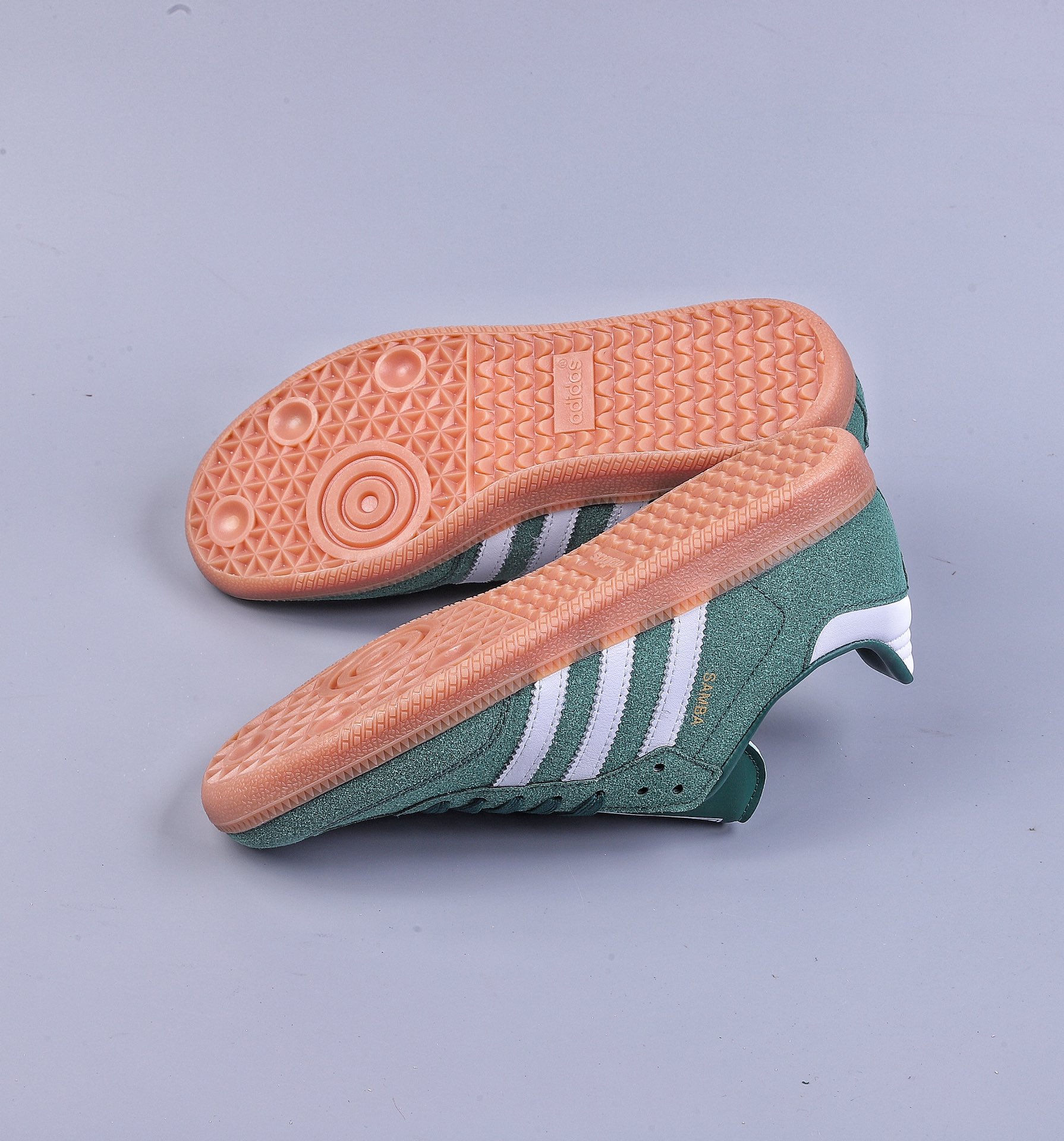 140 adidas三叶草 SAMBA OG 男女复古墨绿白扛  HP7902