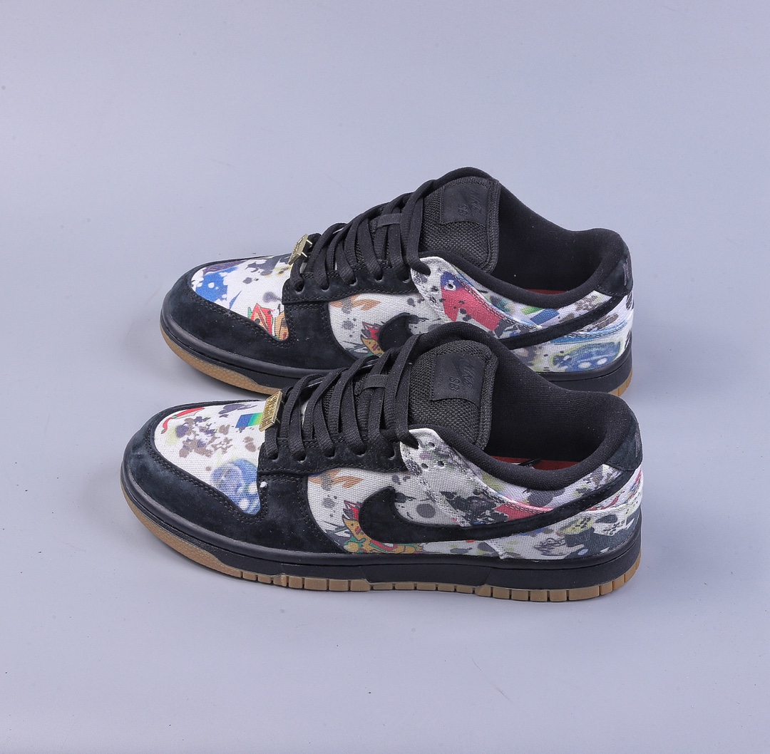 360 Supreme x Nike SB Dunk Low ”Rammellzee” Sup联名黑彩 FD8778-001