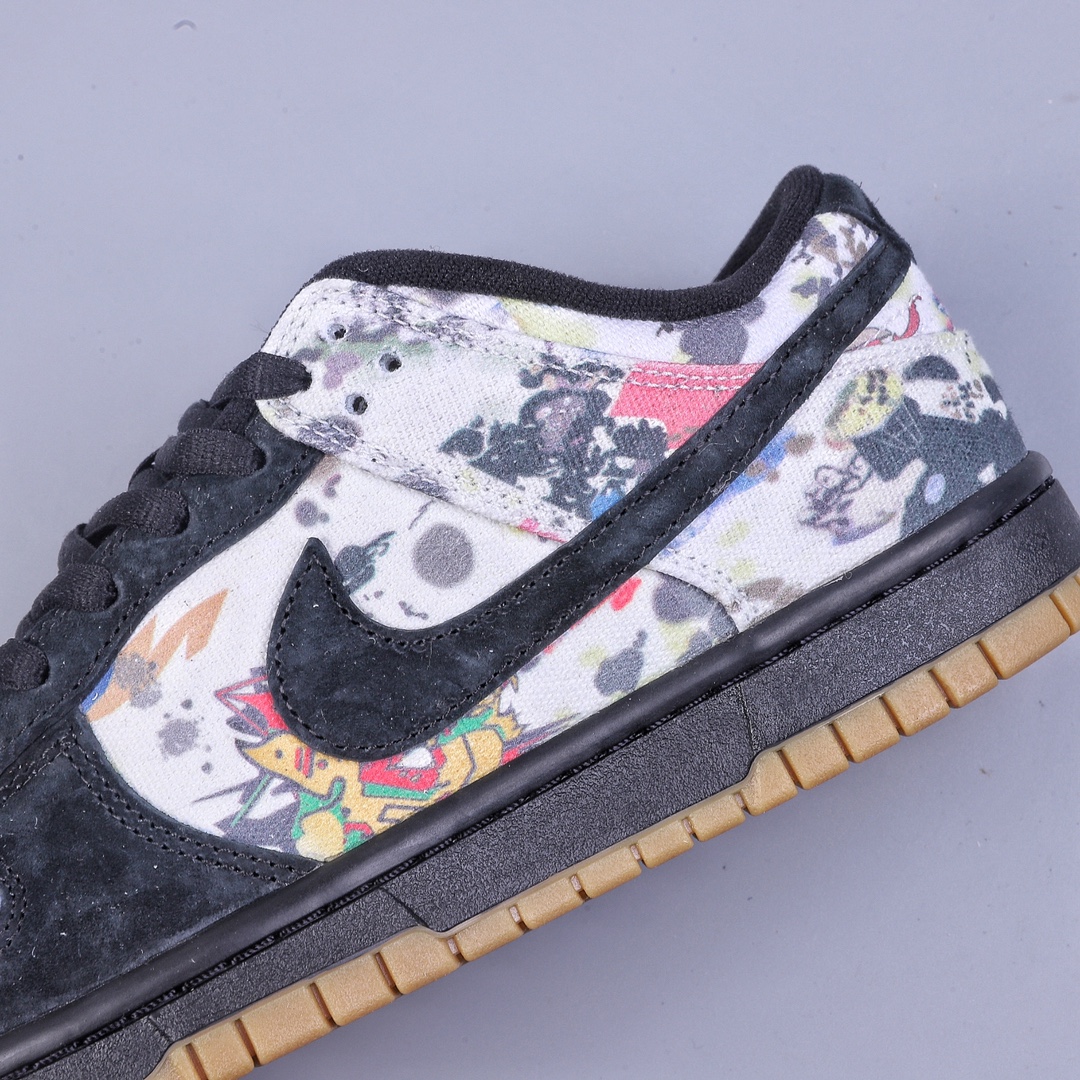 360 Supreme x Nike SB Dunk Low ”Rammellzee” Sup联名黑彩 FD8778-001