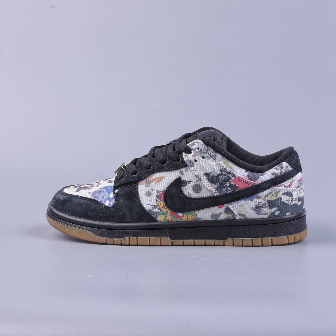 360 Supreme x Nike SB Dunk Low ”Rammellzee” Sup联名黑彩 FD8778-001