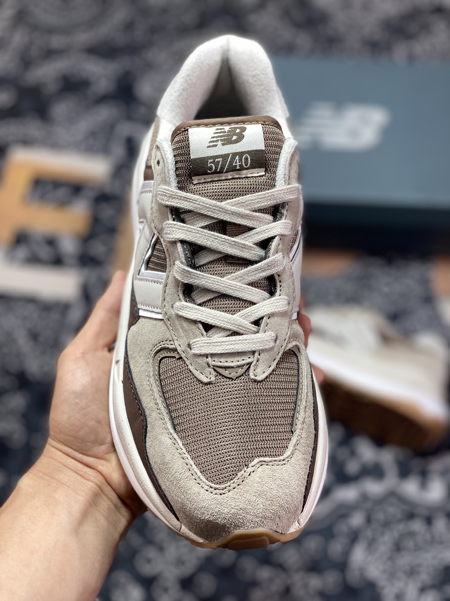 160 New Balance M5740系列复古老爹风休闲运动慢跑鞋“沙黄摩卡棕”M5740PCB