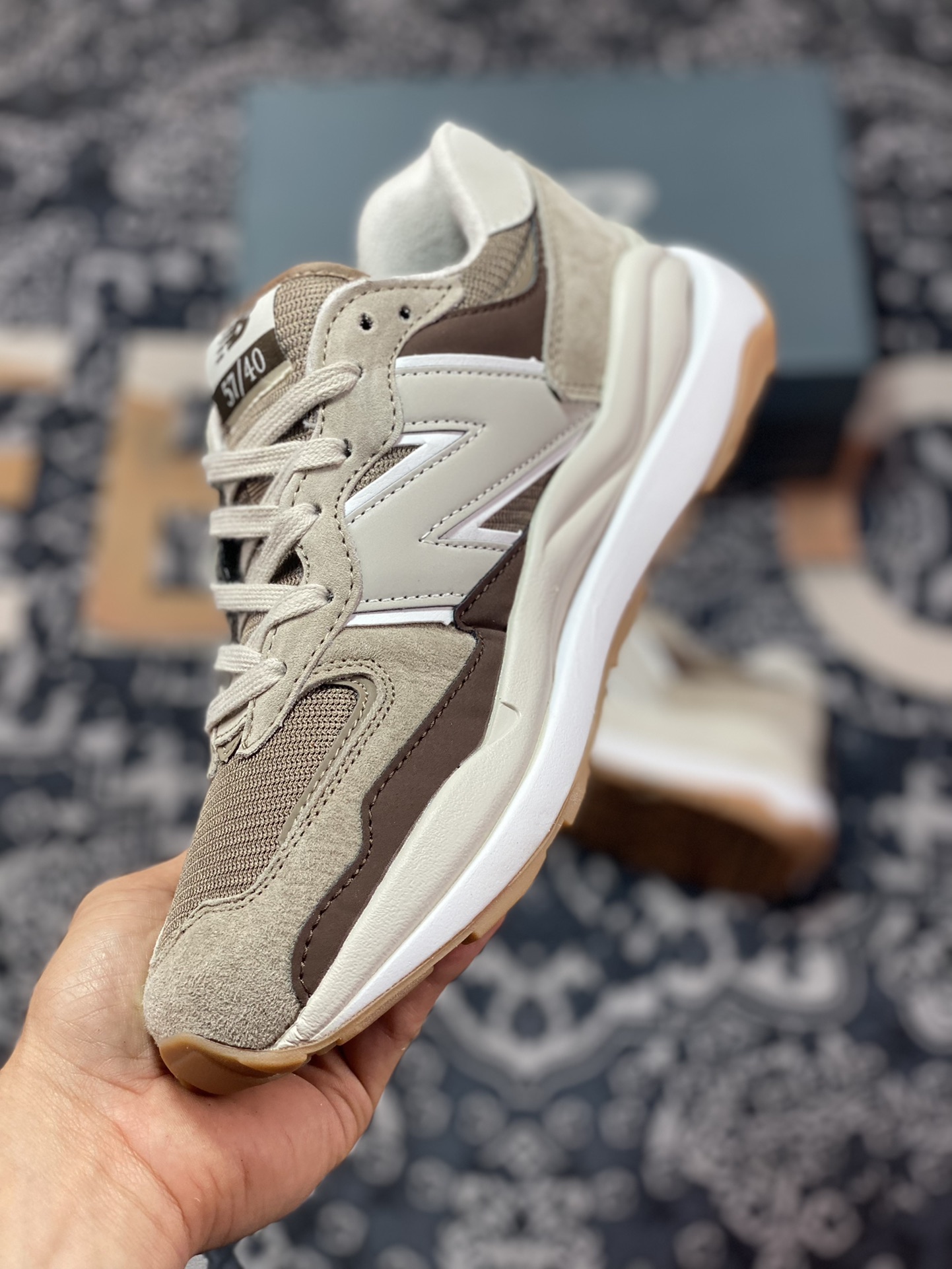 160 New Balance M5740系列复古老爹风休闲运动慢跑鞋“沙黄摩卡棕”M5740PCB