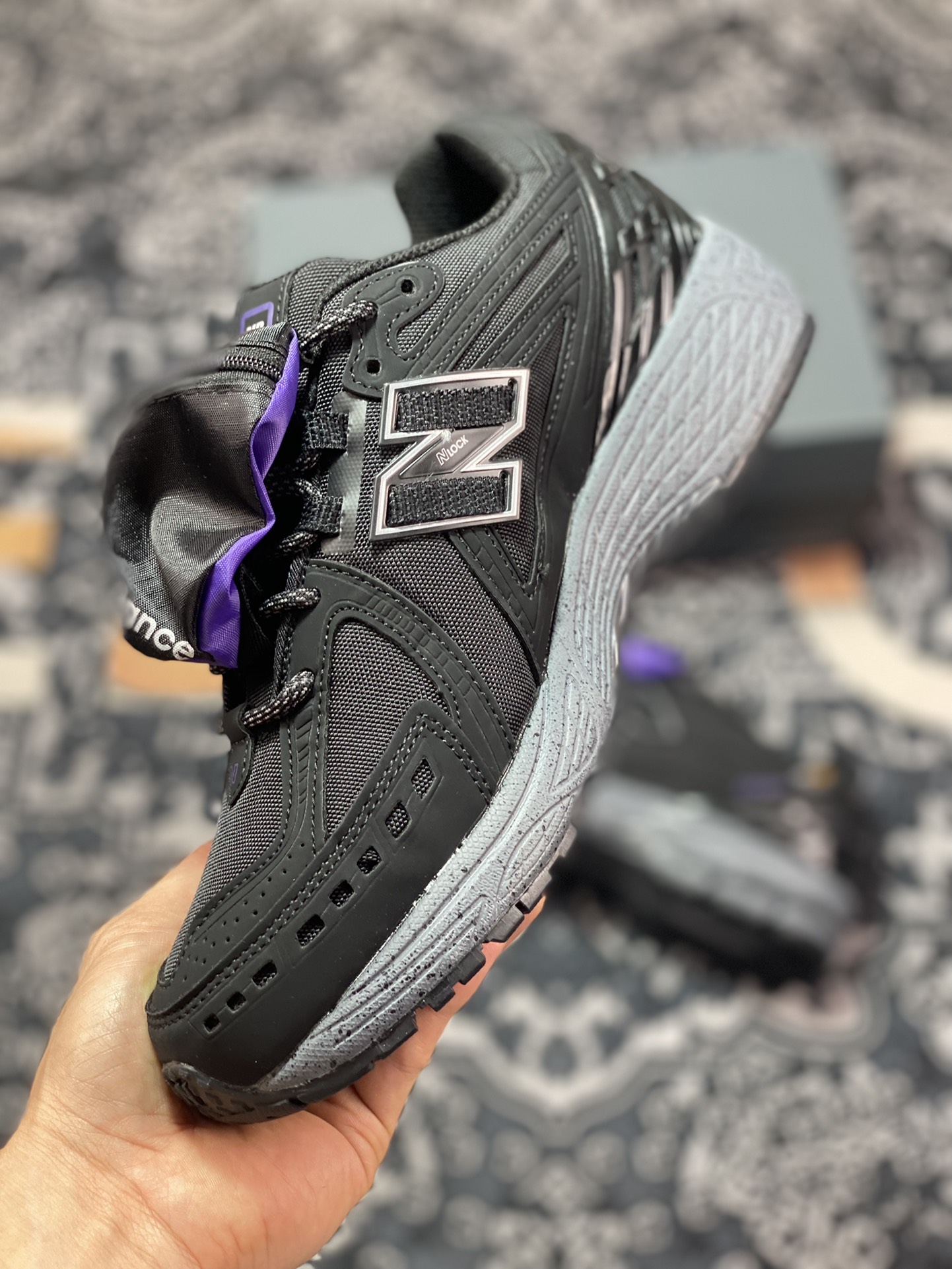 260 NB新百伦New Balance M1906R”Cordura”系列复古老爹风休闲运动慢跑鞋“网布黑紫灰”M1906ROC