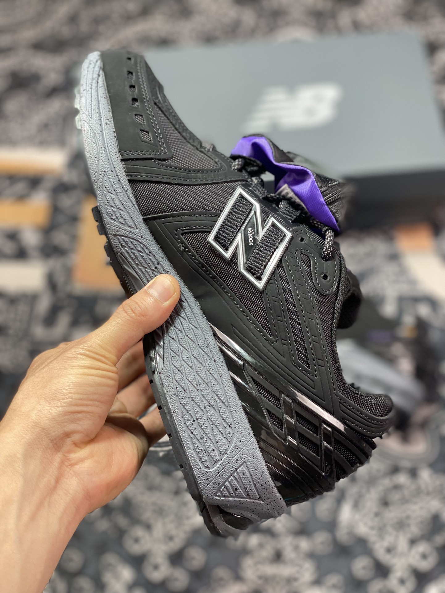 260 NB新百伦New Balance M1906R”Cordura”系列复古老爹风休闲运动慢跑鞋“网布黑紫灰”M1906ROC