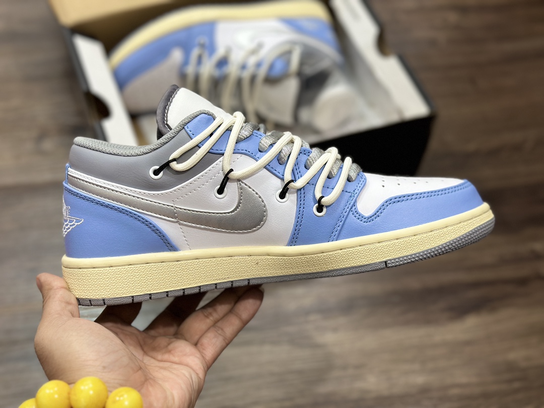 220 Air Jordan 1 Low aj1 乔1绑带 低帮篮球鞋 DZ0798-108