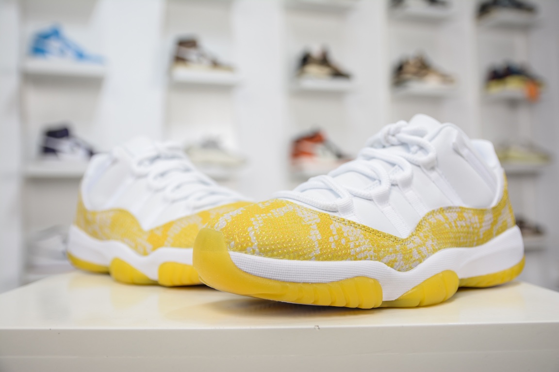 320 外贸版本 Air Jordan 11 Retro Low ”黄蛇” AH7860-107