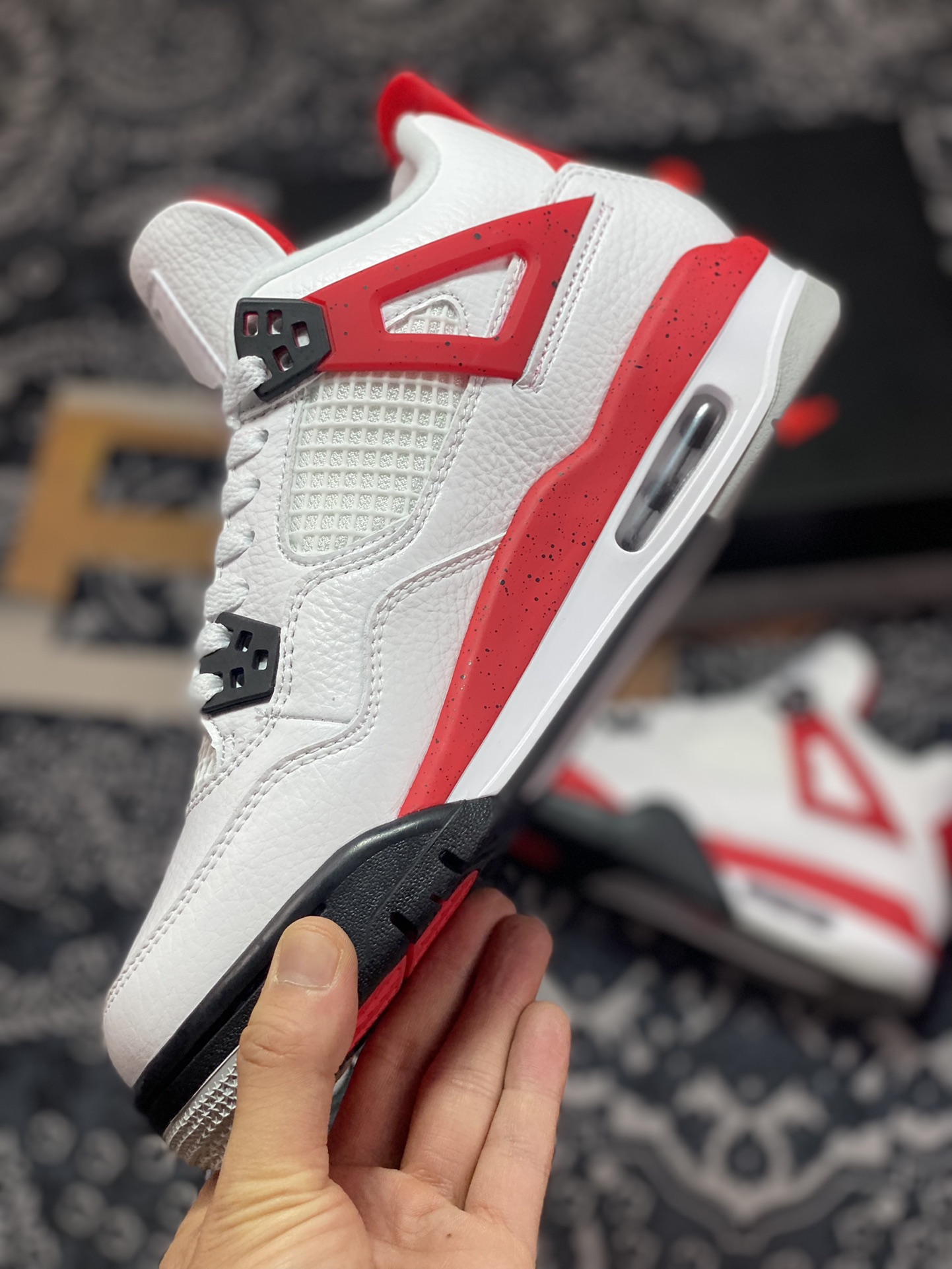 280 东莞大厂出品 Air Jordan 4 Retro ” Infrared ” 红水泥 DH6927-161