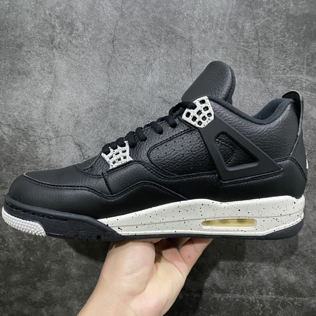 400 外贸纯原Air Jordan AJ4奥利奥2015版 老款荔枝皮奥利奥 314254-003