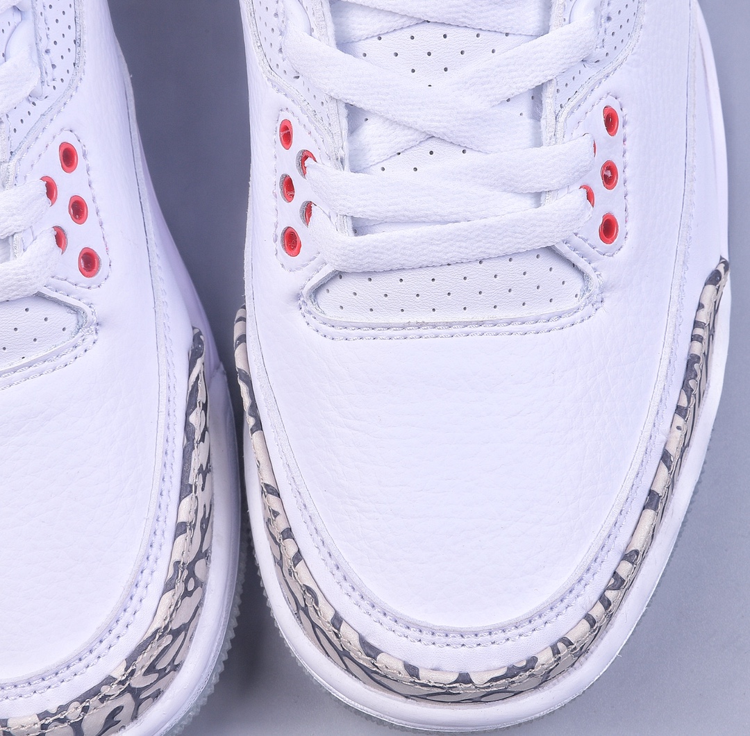 260 R Air Jordan 3 Retro Free Throw Line White Cement”白水泥” 923096-101