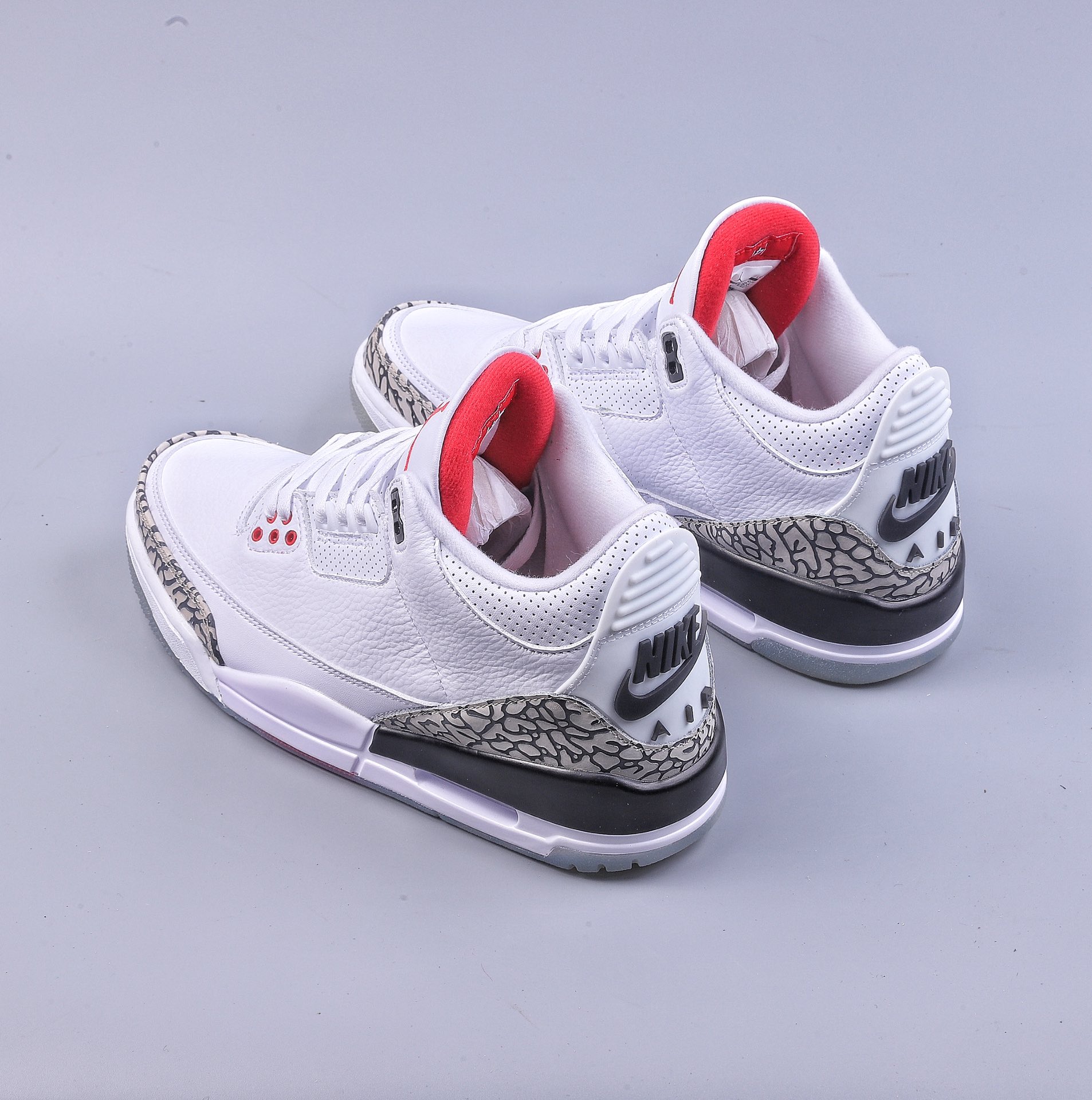 260 R Air Jordan 3 Retro Free Throw Line White Cement”白水泥” 923096-101
