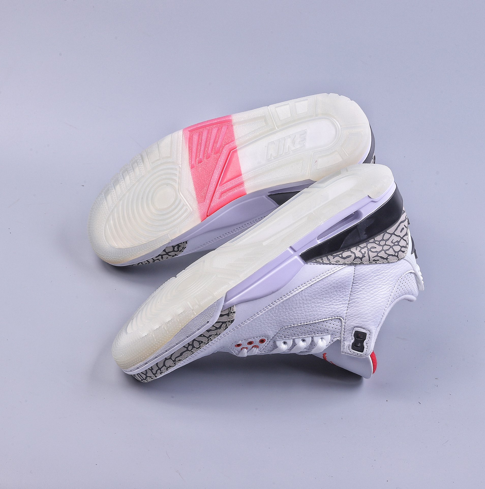 260 R Air Jordan 3 Retro Free Throw Line White Cement”白水泥” 923096-101