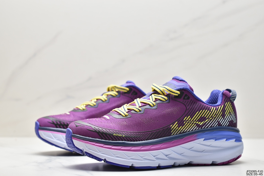 170 HOKA ONE ONE Bondi 8 Low 邦迪8代系列低帮厚底轻量休闲运动慢跑鞋