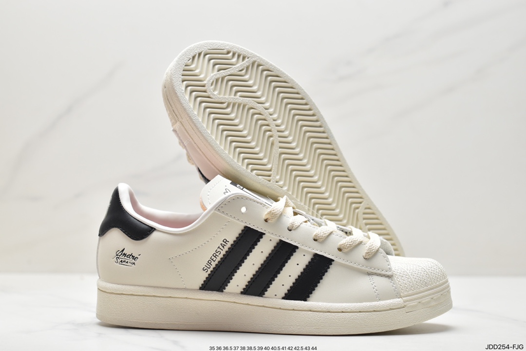 120 Andre Saraiva x Adidas Originals Superstar 经典贝壳头系列低帮 GZ2203