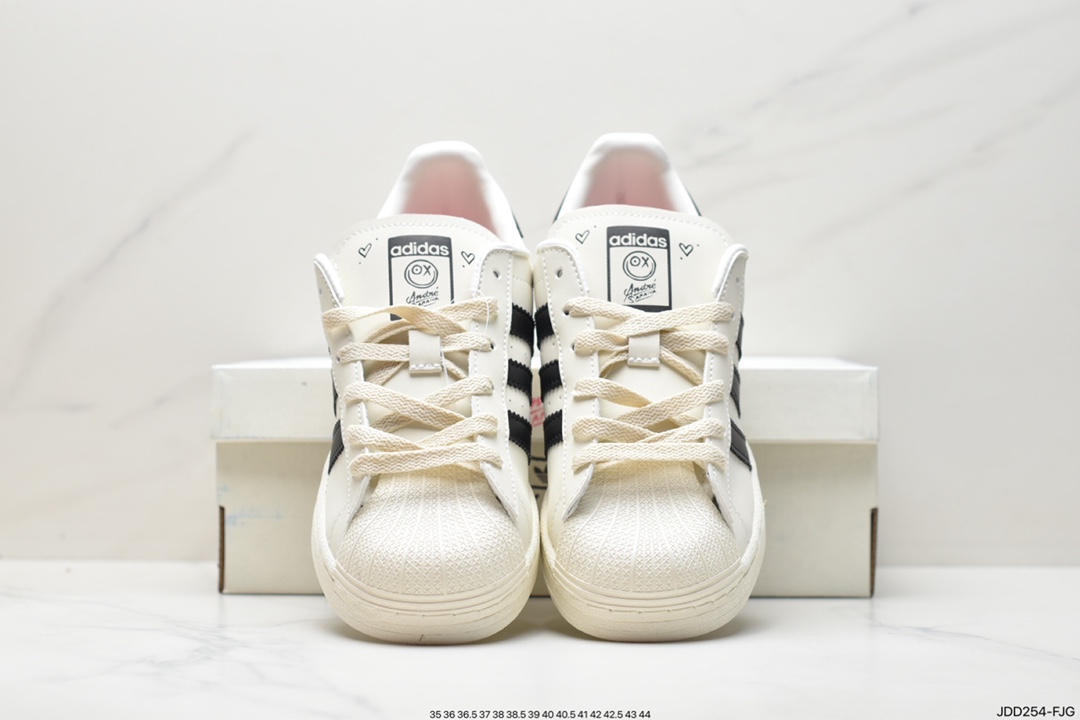 120 Andre Saraiva x Adidas Originals Superstar 经典贝壳头系列低帮 GZ2203