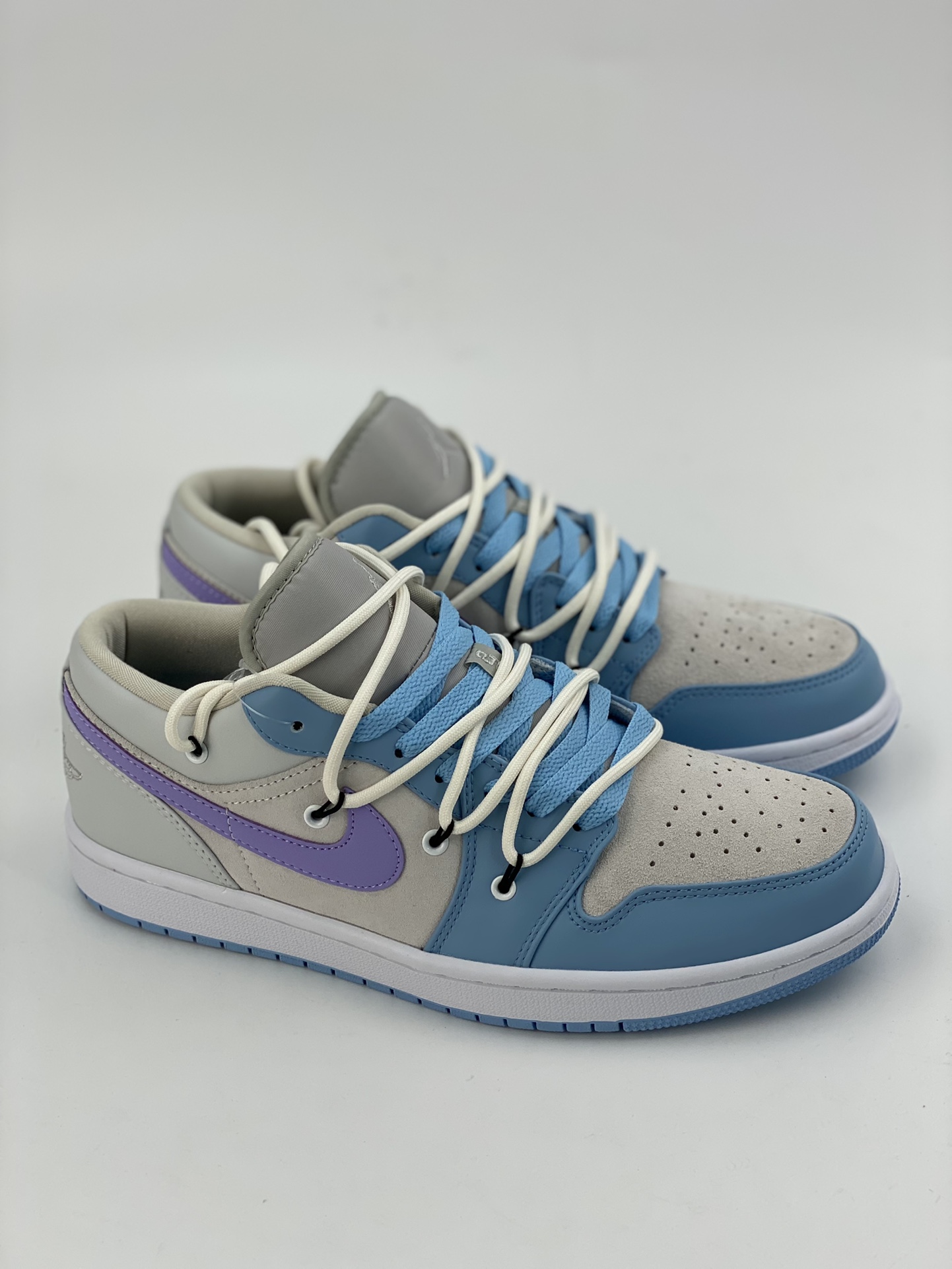 200 Air Jordan 1 Low 解构绑带灰蓝紫 DC0774-050