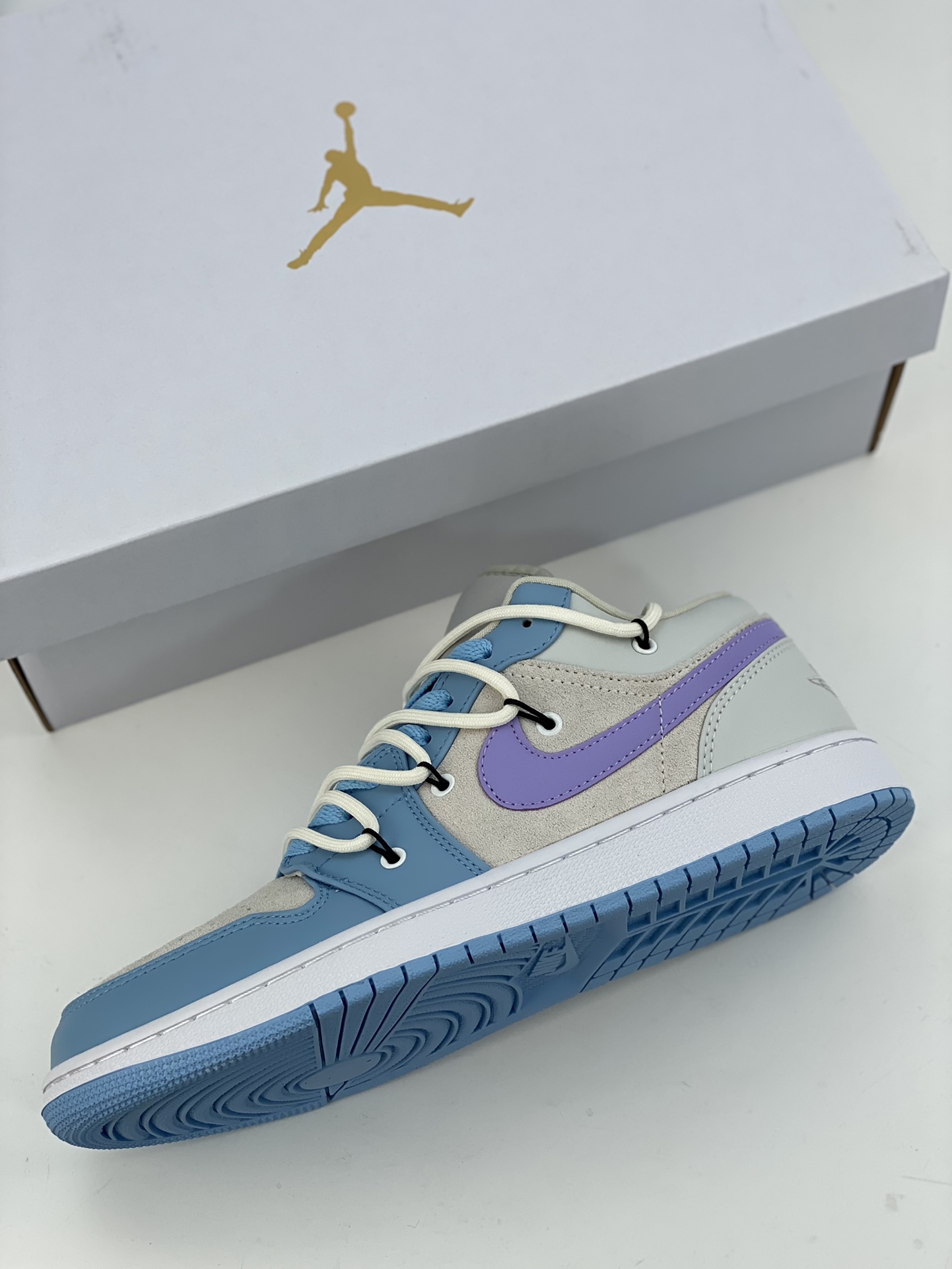 200 Air Jordan 1 Low 解构绑带灰蓝紫 DC0774-050