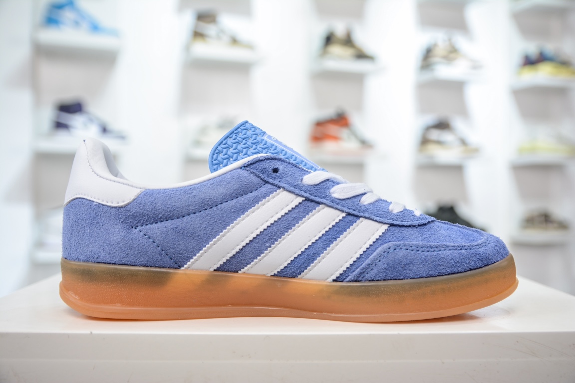 160 Adidas Originals Gazelle Indoor 三叶草复古休闲防滑耐磨低帮板鞋 HQ8717