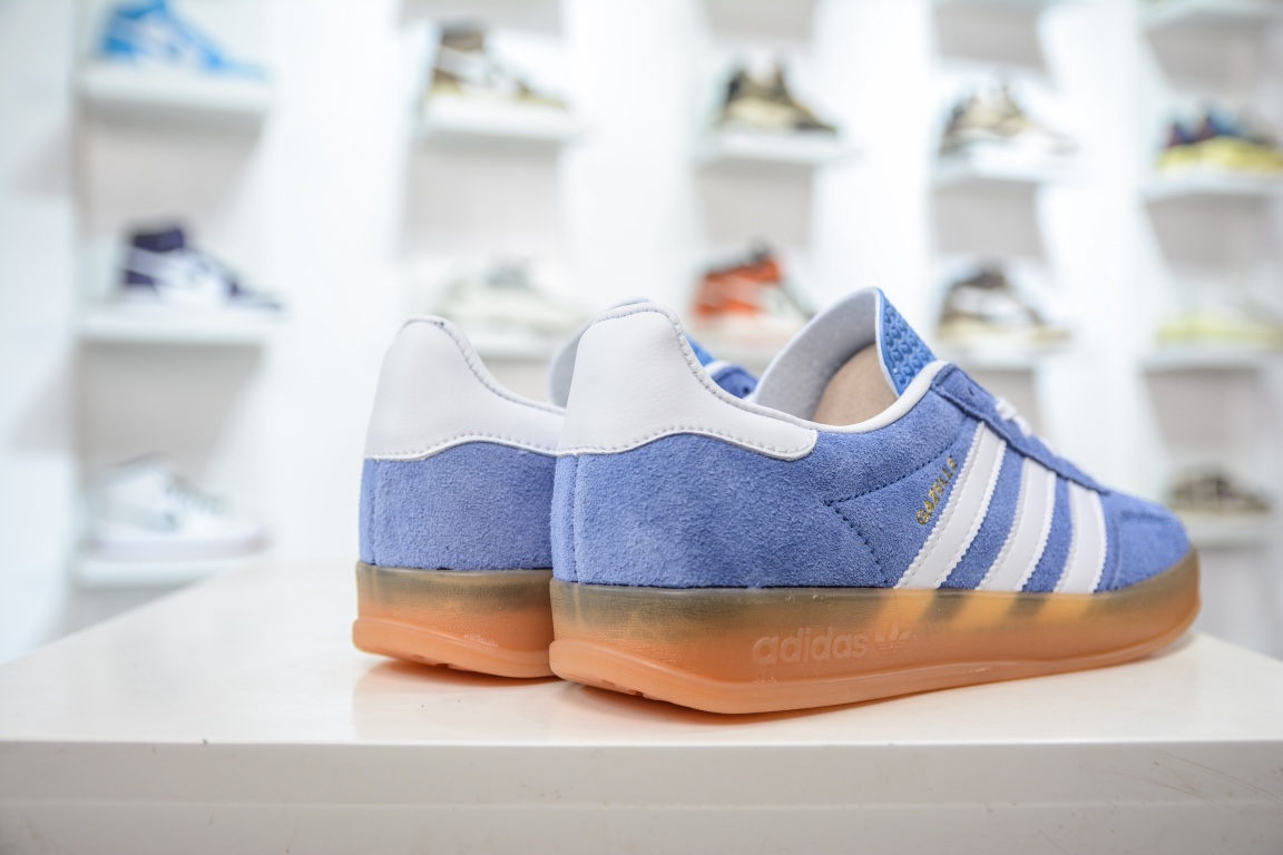 160 Adidas Originals Gazelle Indoor 三叶草复古休闲防滑耐磨低帮板鞋 HQ8717