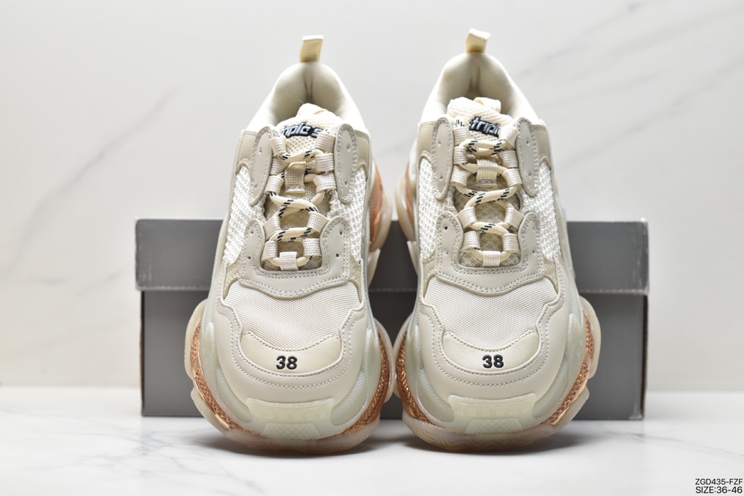 290 BALENCIAGA Triple S 巴黎世家/Balenciaga 三代做旧厚底老爹鞋 541624 W2GA1 3210