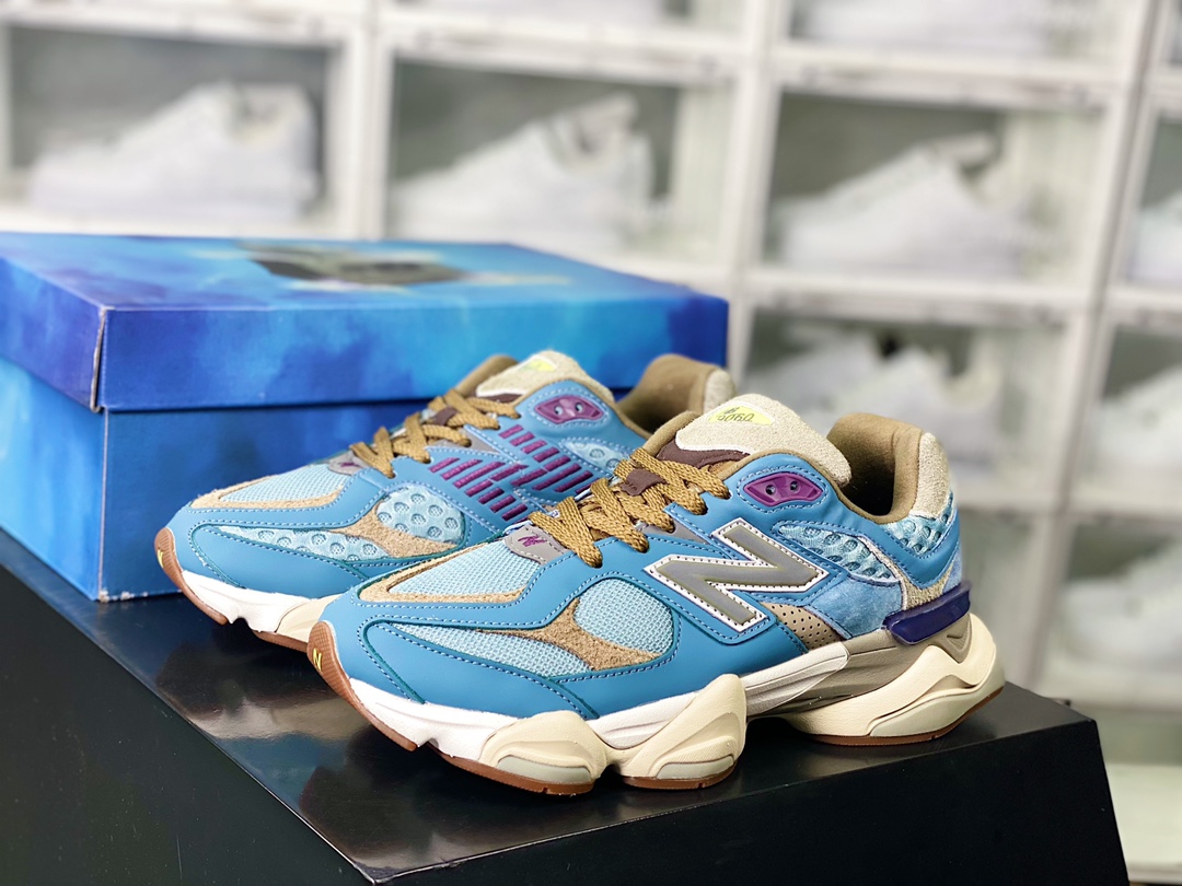 260 New Balance 9060”Age of Discovery”系列复古百搭老爹跑步鞋“海洋蓝棕”U9060BD1