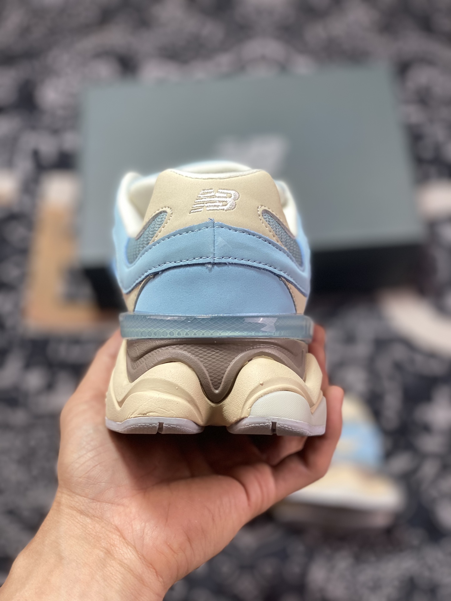 240 New Balance 9060”Blue Haze”系列复古百搭老爹风小象蹄休闲运动跑步鞋“雾蓝石米棕”U9060FNB