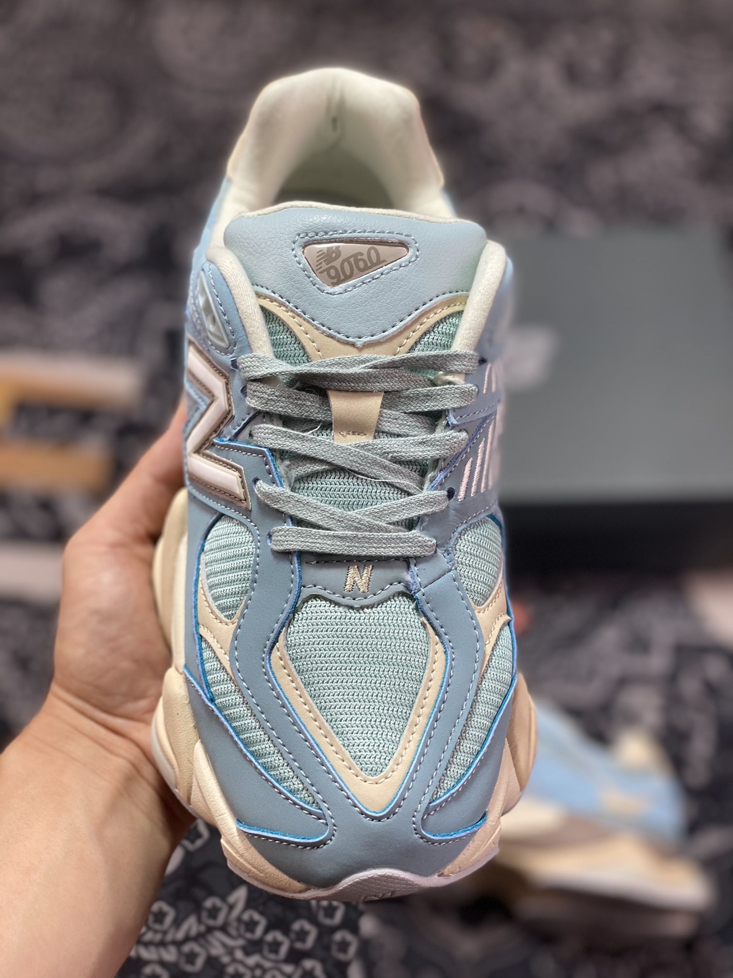 240 New Balance 9060”Blue Haze”系列复古百搭老爹风小象蹄休闲运动跑步鞋“雾蓝石米棕”U9060FNB