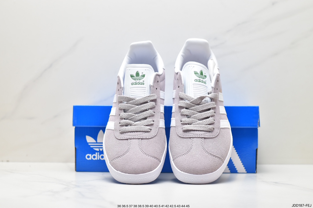 120 adidas Originals Gazelle 85 三叶草休闲防滑耐磨低帮板鞋 EF6508