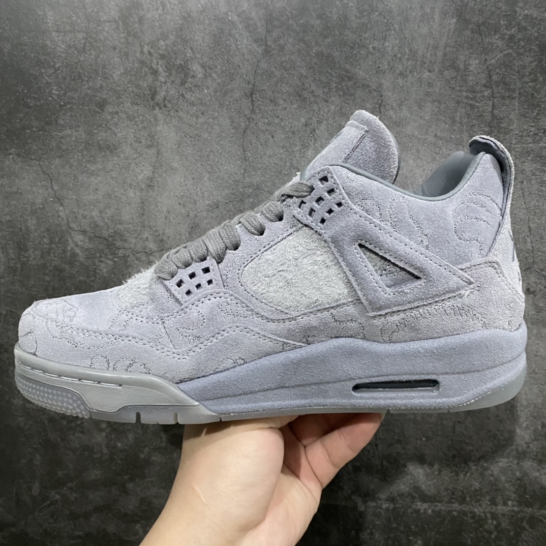 450 【外贸纯原】KAWS x Air Jordan AJ4 ”Cool Grey” 涂鸦联名酷灰 930155-003