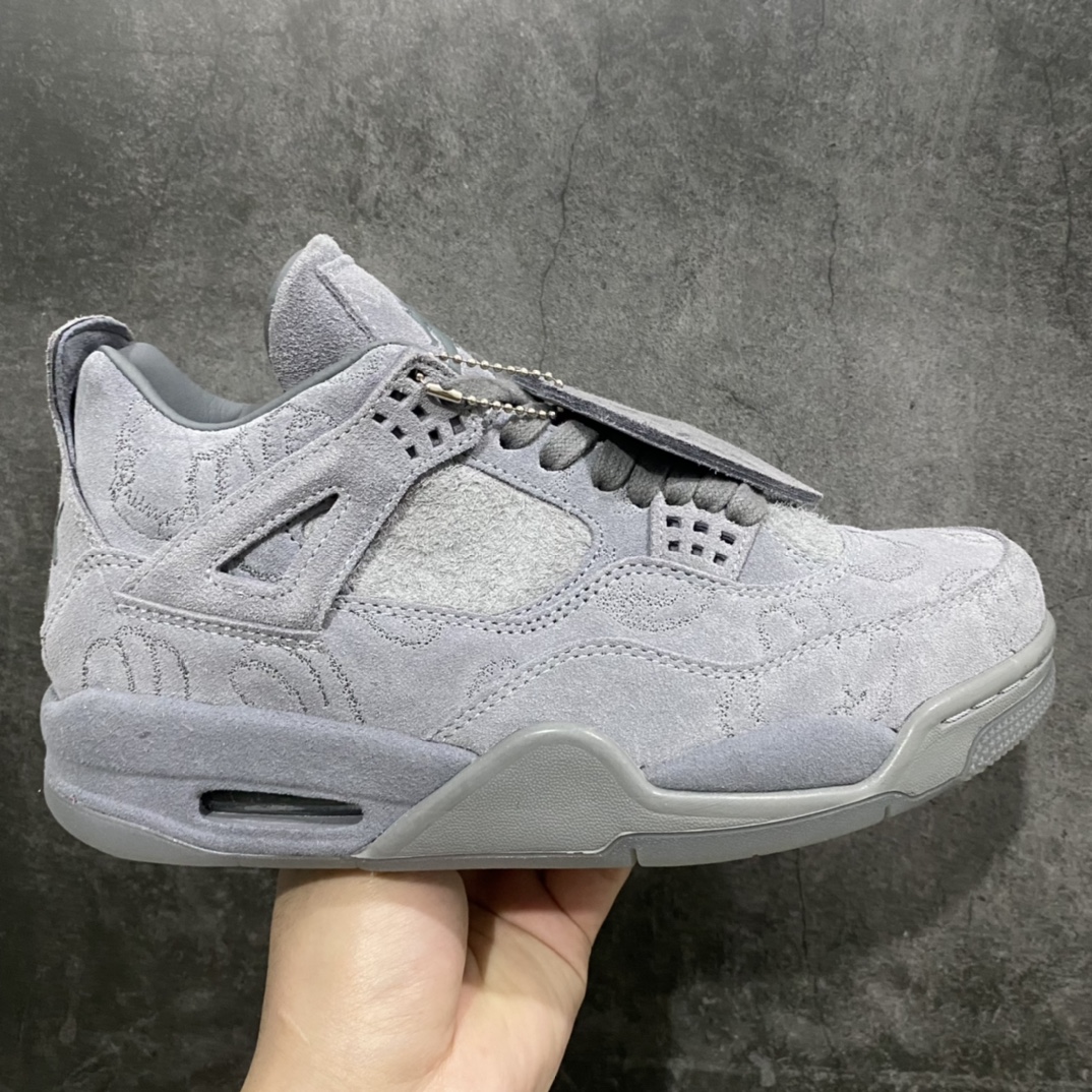 450 【外贸纯原】KAWS x Air Jordan AJ4 ”Cool Grey” 涂鸦联名酷灰 930155-003