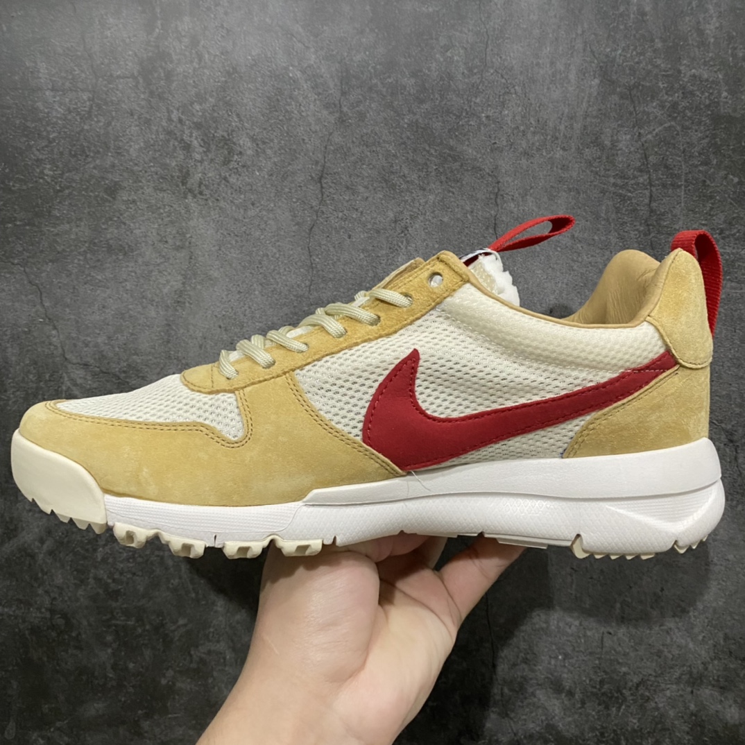 350 【渠道版】Tom Sachs x Nike Craft Mars Yard 2.0 联名宇航员慢跑鞋 复古做旧黄红勾 AA2261-100