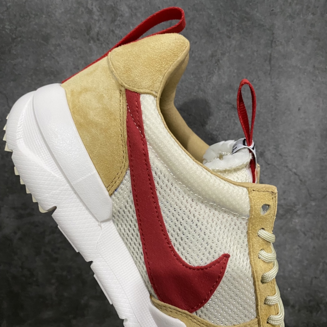 350 【渠道版】Tom Sachs x Nike Craft Mars Yard 2.0 联名宇航员慢跑鞋 复古做旧黄红勾 AA2261-100