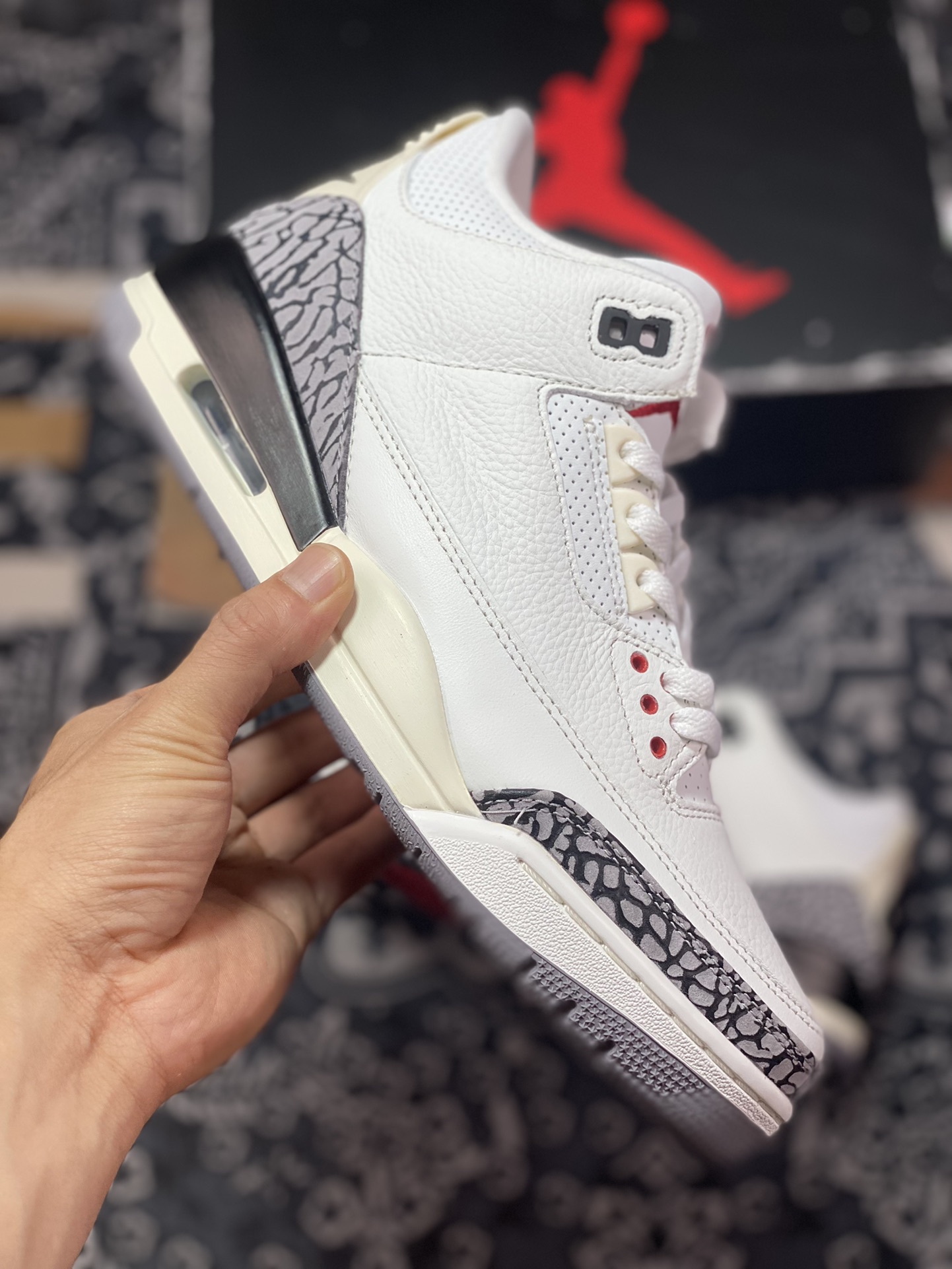 500 优选 Air Jordan 3 ” White Cement Reimagined ” AJ3乔3篮球鞋 DN3707-100