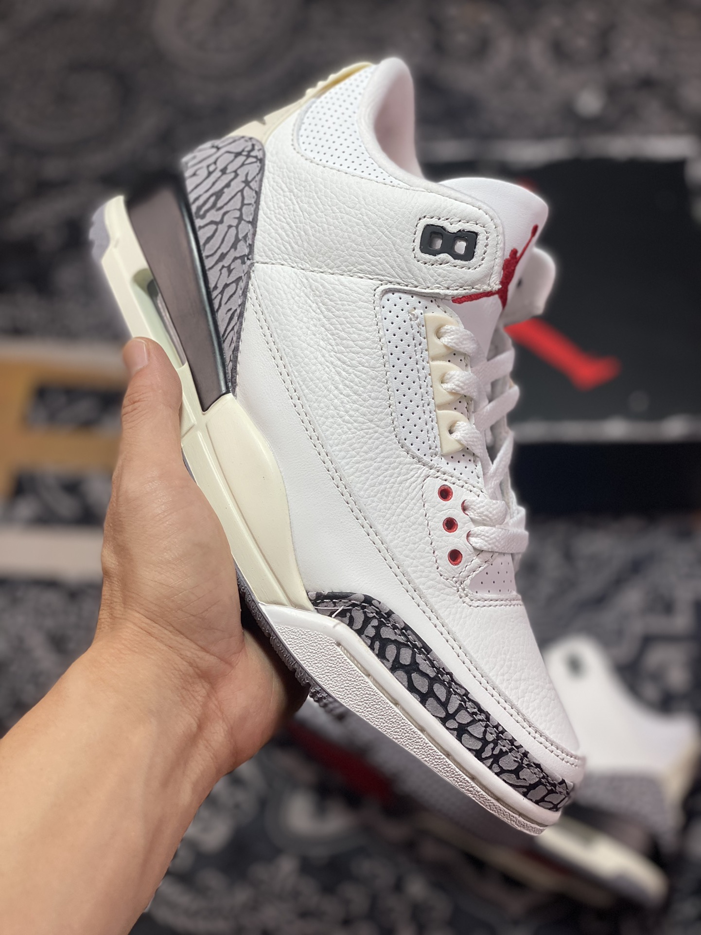 500 优选 Air Jordan 3 ” White Cement Reimagined ” AJ3乔3篮球鞋 DN3707-100