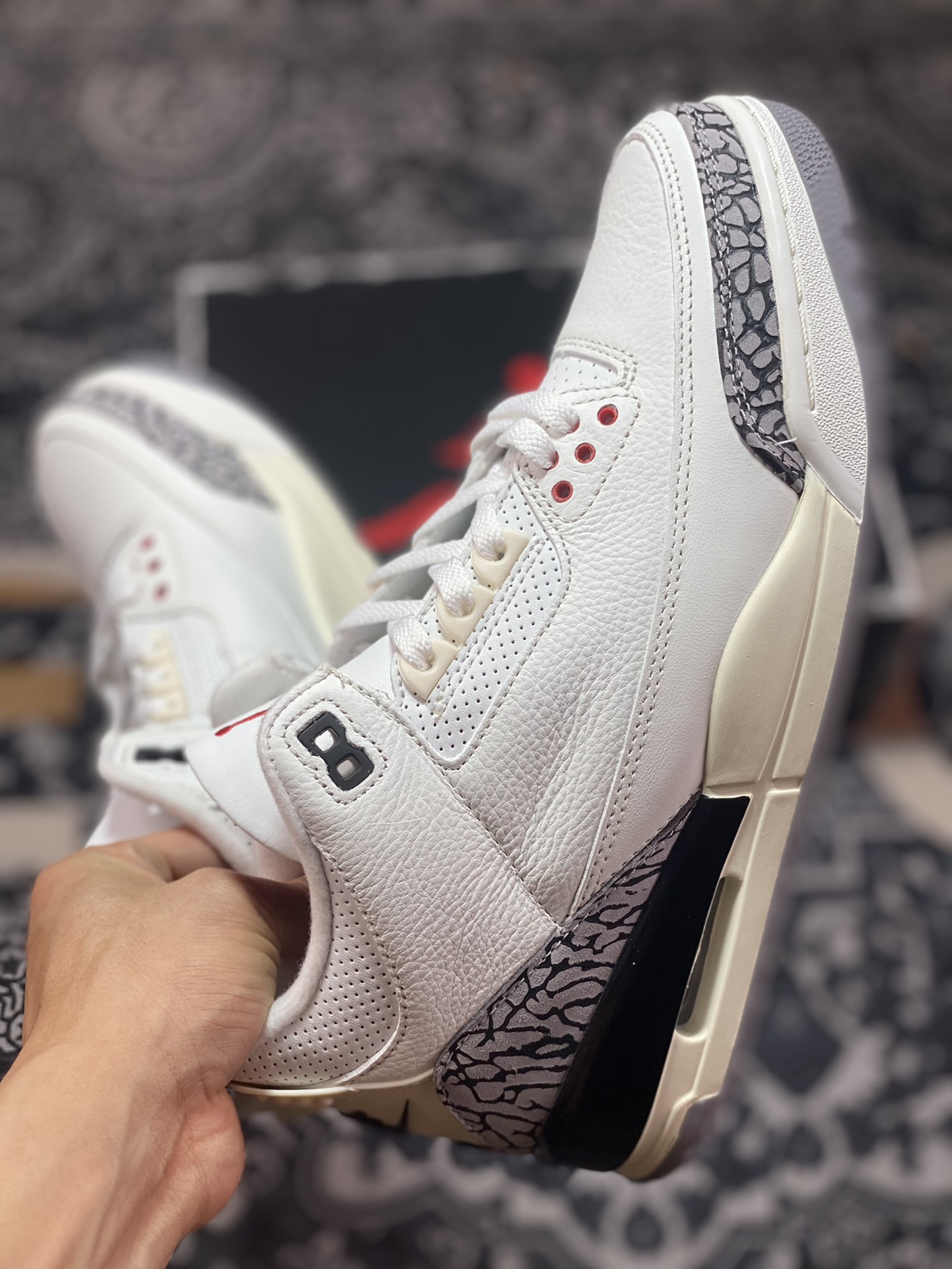 500 优选 Air Jordan 3 ” White Cement Reimagined ” AJ3乔3篮球鞋 DN3707-100