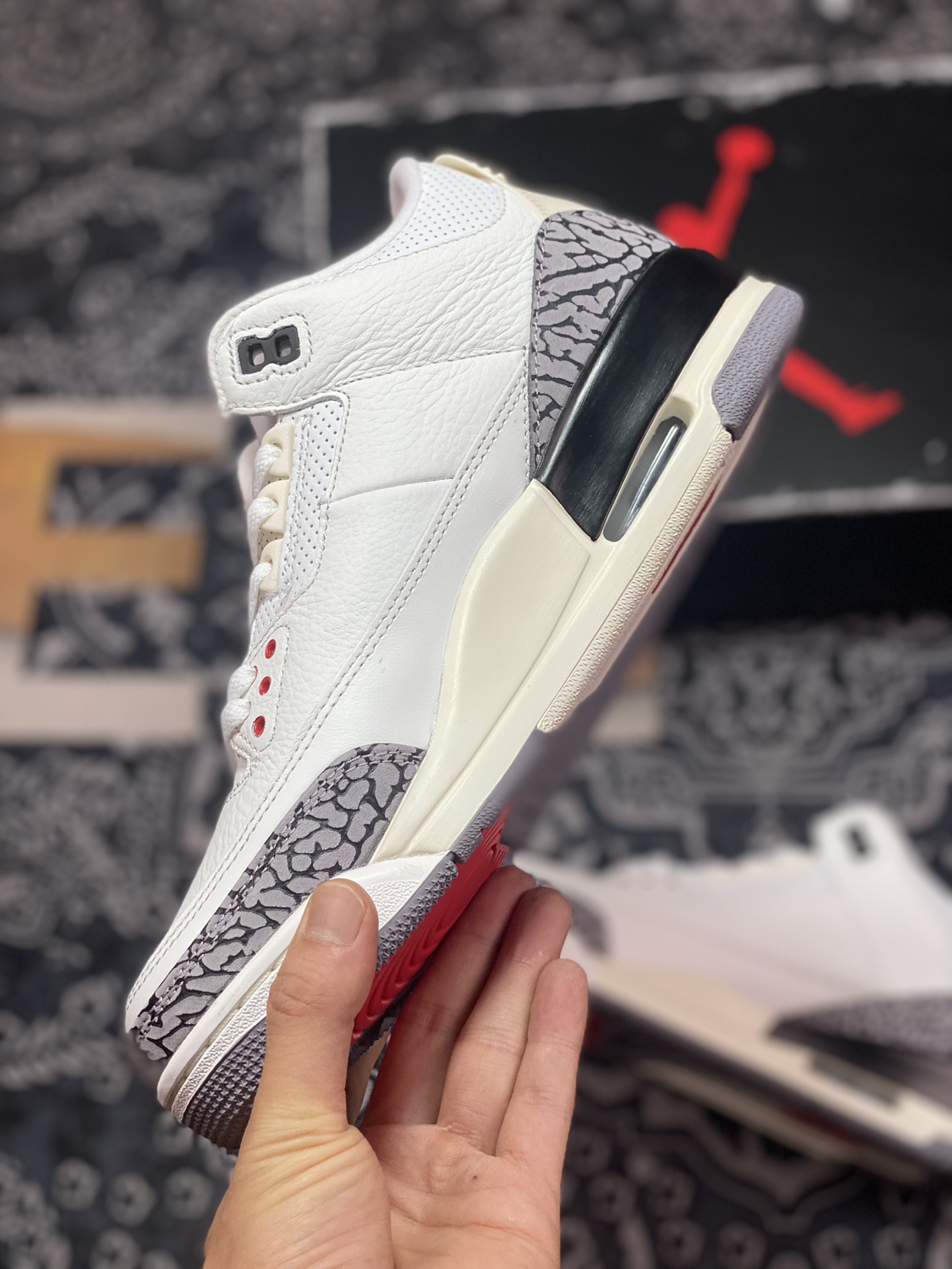 500 优选 Air Jordan 3 ” White Cement Reimagined ” AJ3乔3篮球鞋 DN3707-100