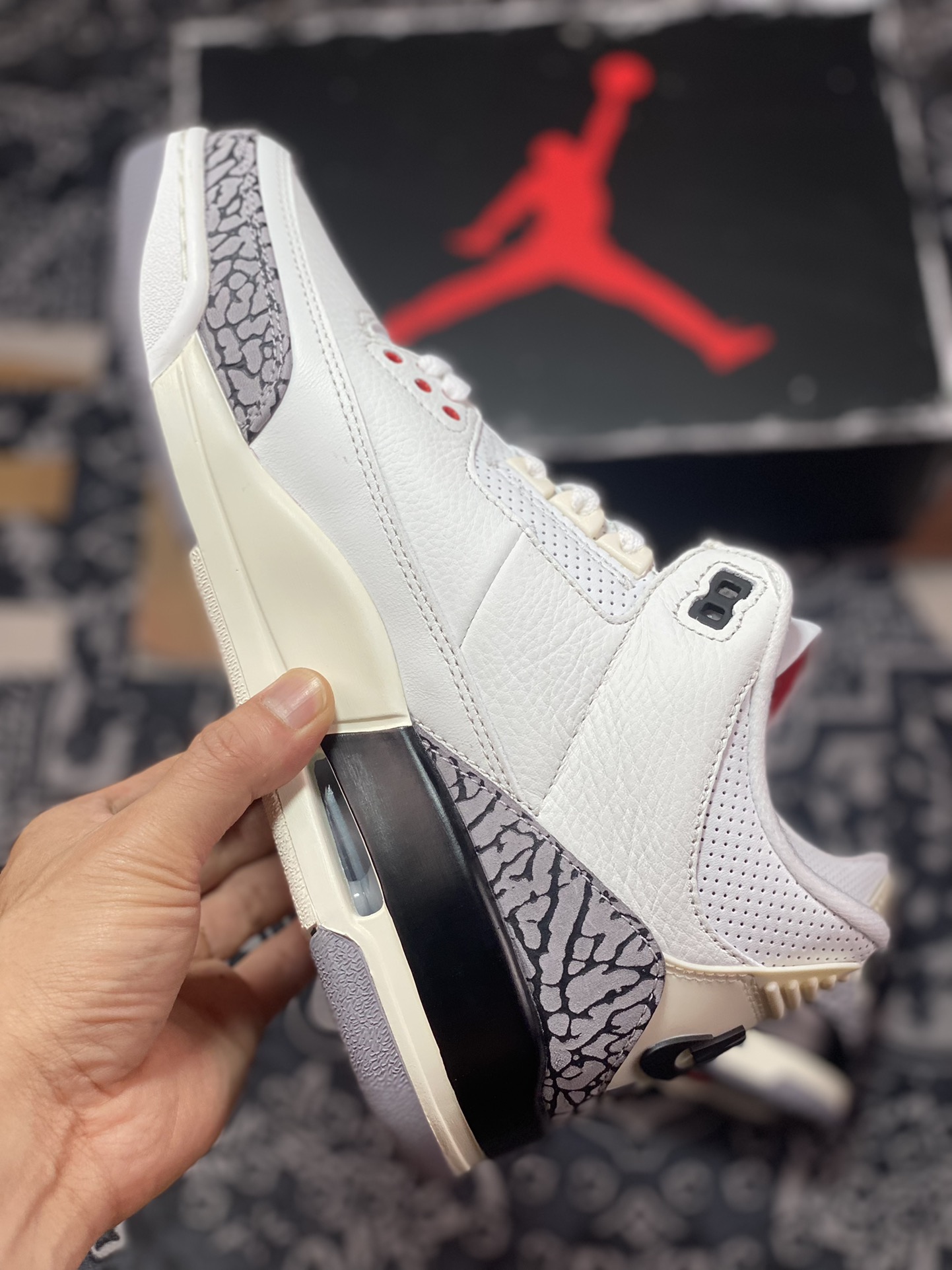 500 优选 Air Jordan 3 ” White Cement Reimagined ” AJ3乔3篮球鞋 DN3707-100