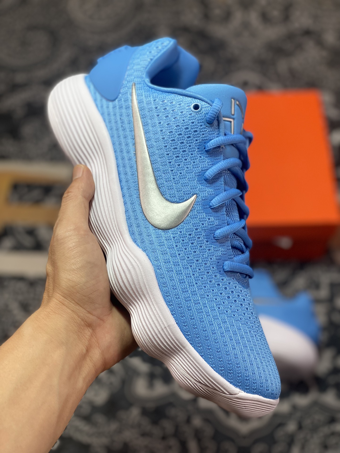 320 Nike Hyperdunk 2017 Low TB”University Blue”超级扣篮篮球鞋“北卡蓝银钩”942774-403