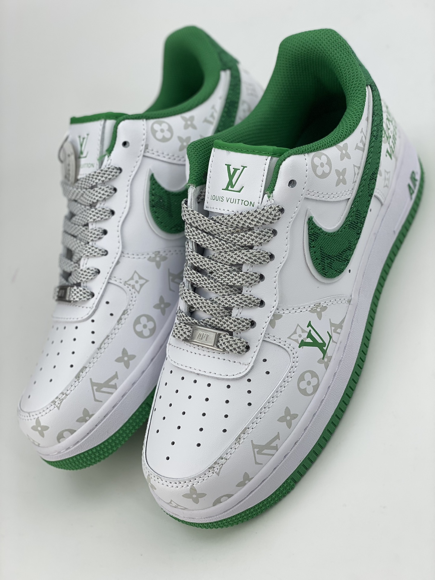 260 Nike Air Force 1 Low 07 白绿LV印花 CV0670-400