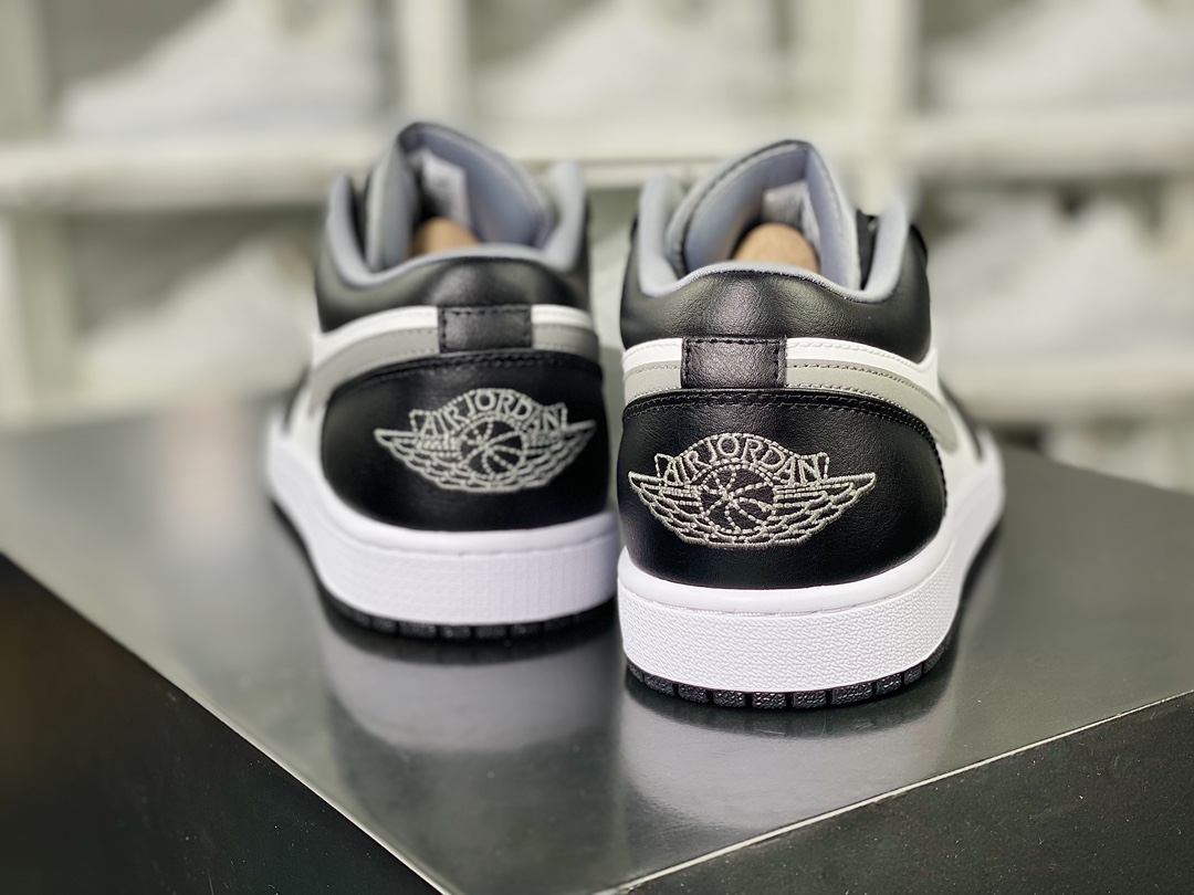 200 Air Jordan 1 Low”Light Smoke Grey”AJ1乔丹一代低帮经典篮球鞋“黑白灰影子”553558-040