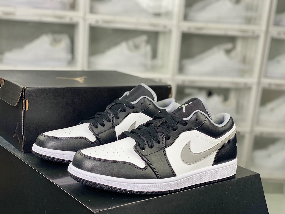 200 Air Jordan 1 Low”Light Smoke Grey”AJ1乔丹一代低帮经典篮球鞋“黑白灰影子”553558-040