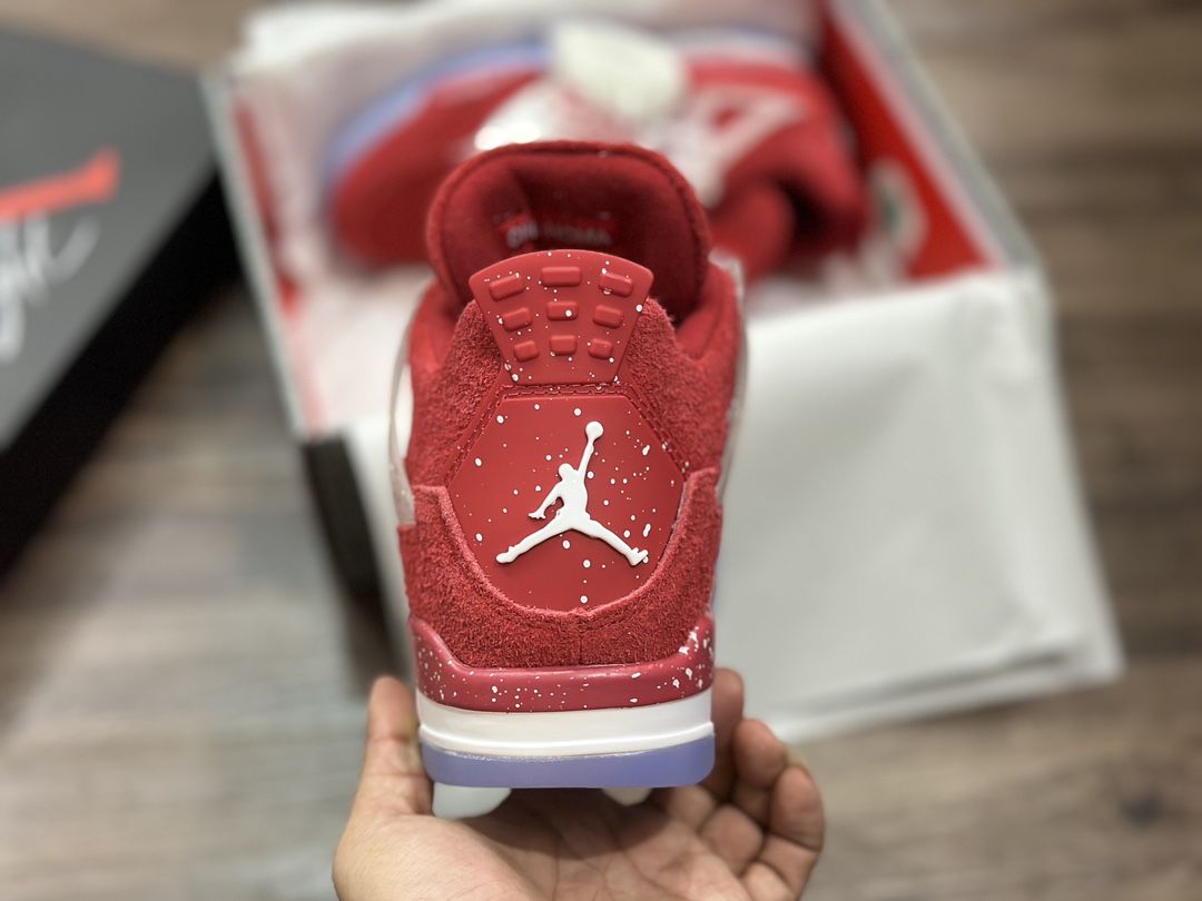 320 Air Jordan 4 AJ4 红泼墨