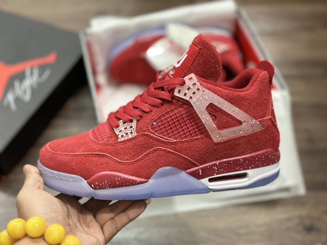 320 Air Jordan 4 AJ4 红泼墨