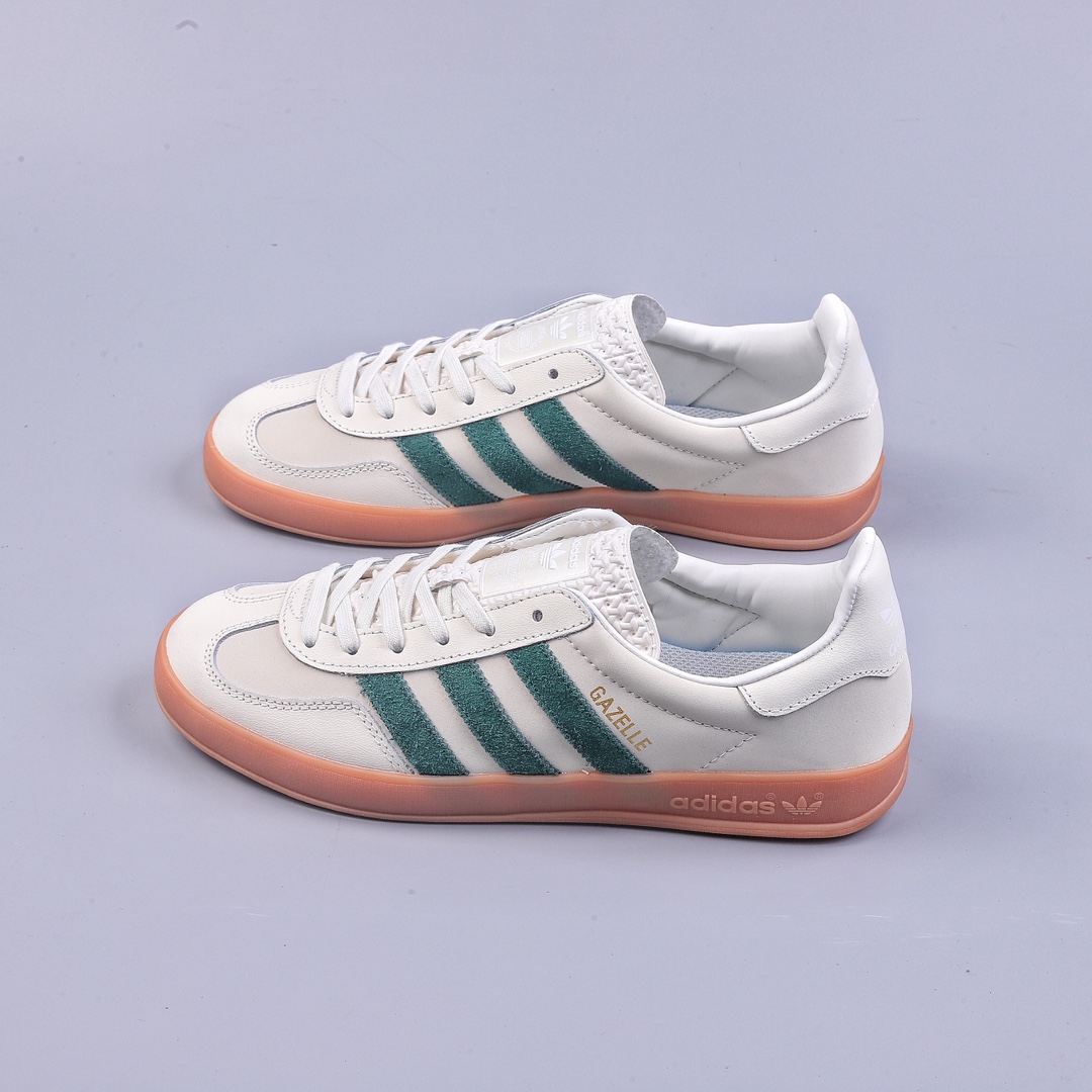 150 Adidas Originals Gazelle Indoor 米白绿 ID2567